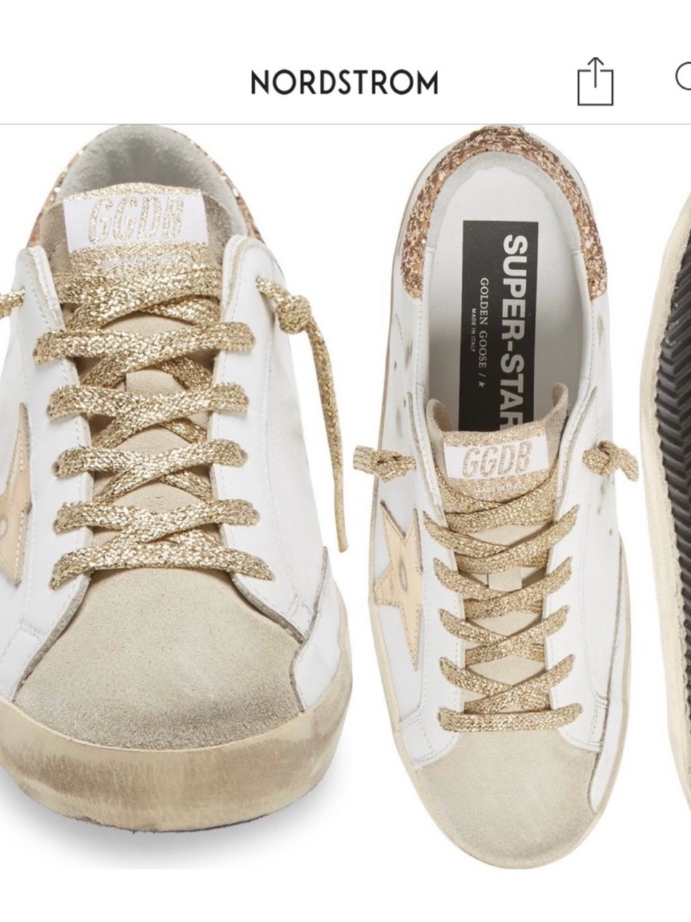 AUTHENTIC Golden Goose Super-Stars Size 40